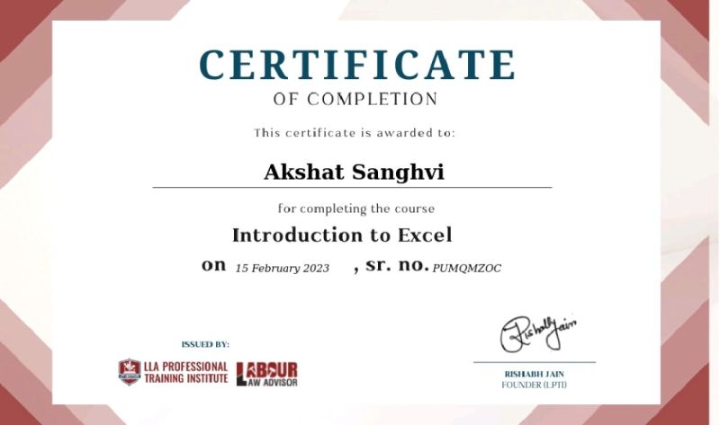 Introduction to Excel